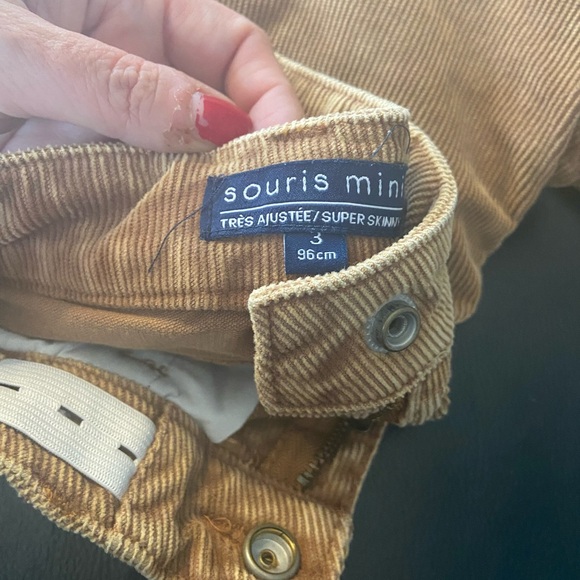 Beige baby pants velvet - Picture 2 of 3